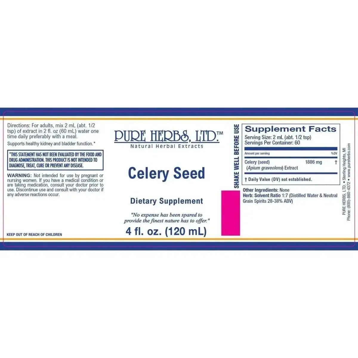Celery Seed (Apium graveolens) - Futures ETC Tincture