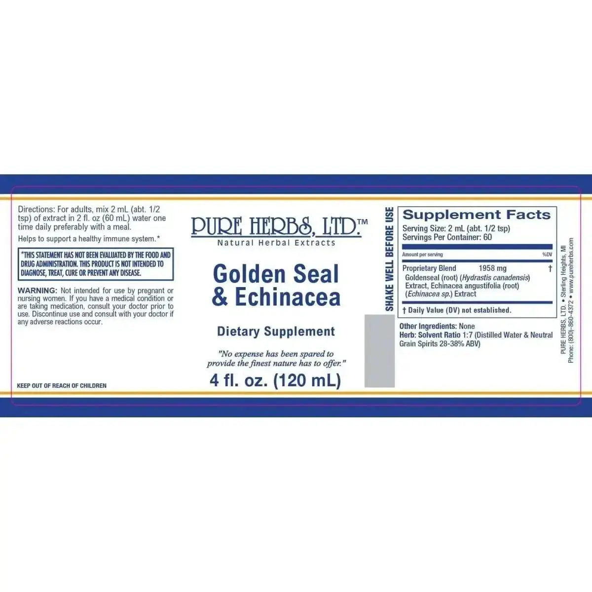 Golden Seal & Echinacea - Futures ETC Tincture