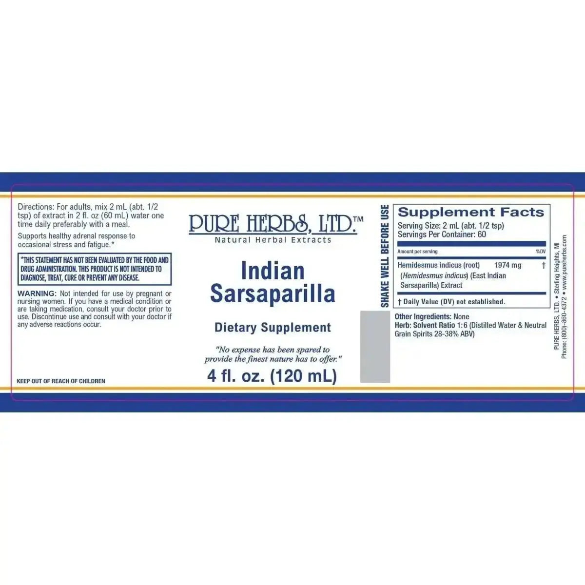 Indian Sarsaparilla (Hemidesmus Indicus) - Futures ETC tincture