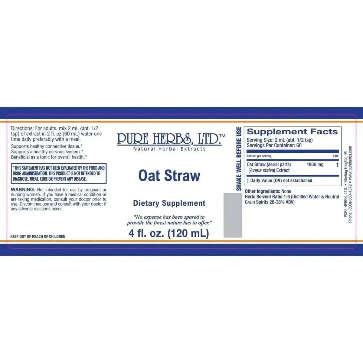 Oat Straw (Avena sativa) - Futures ETC Tincture