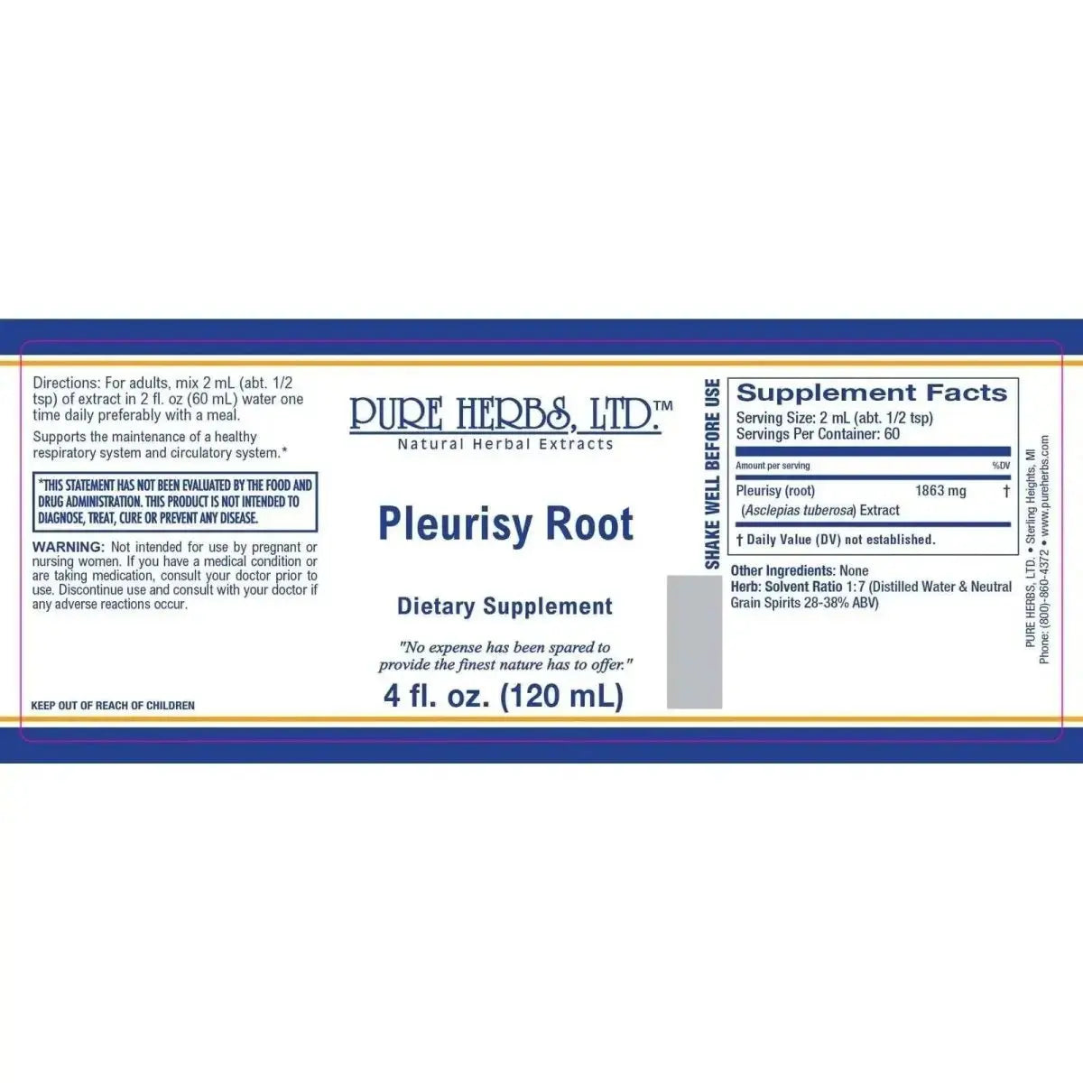 Pleurisy Root (Asclepias tuberosa) - Futures ETC Tincture