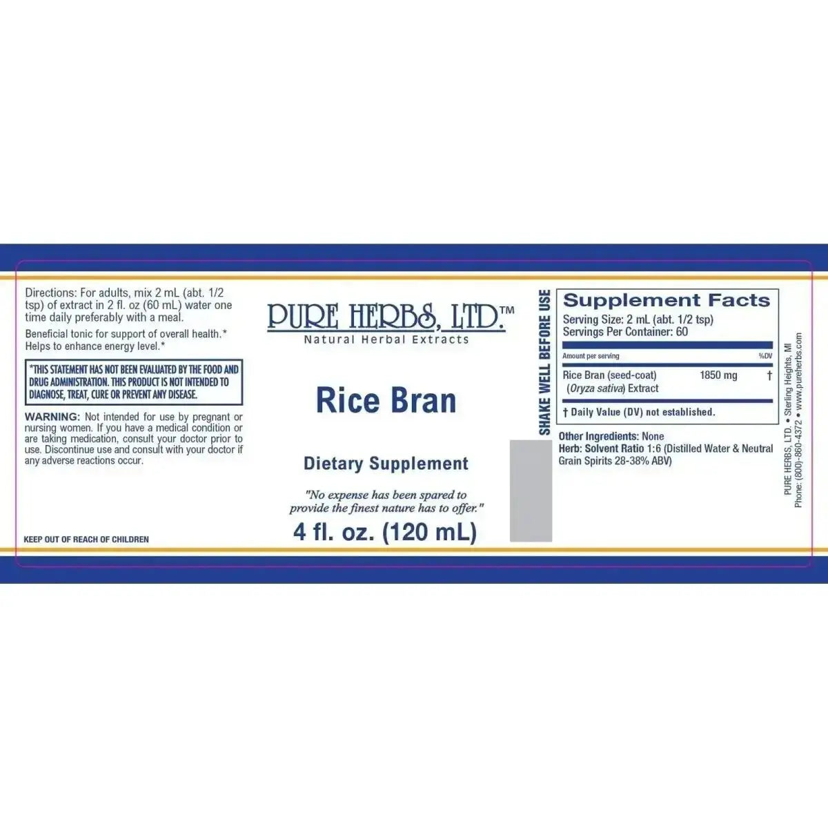 Rice Bran (Oryza sativa) - Futures ETC Tincture