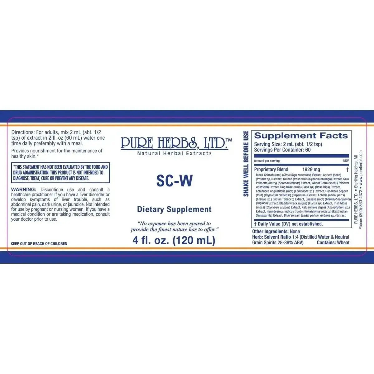 SC - W (Reformulated) - Futures ETC Tincture