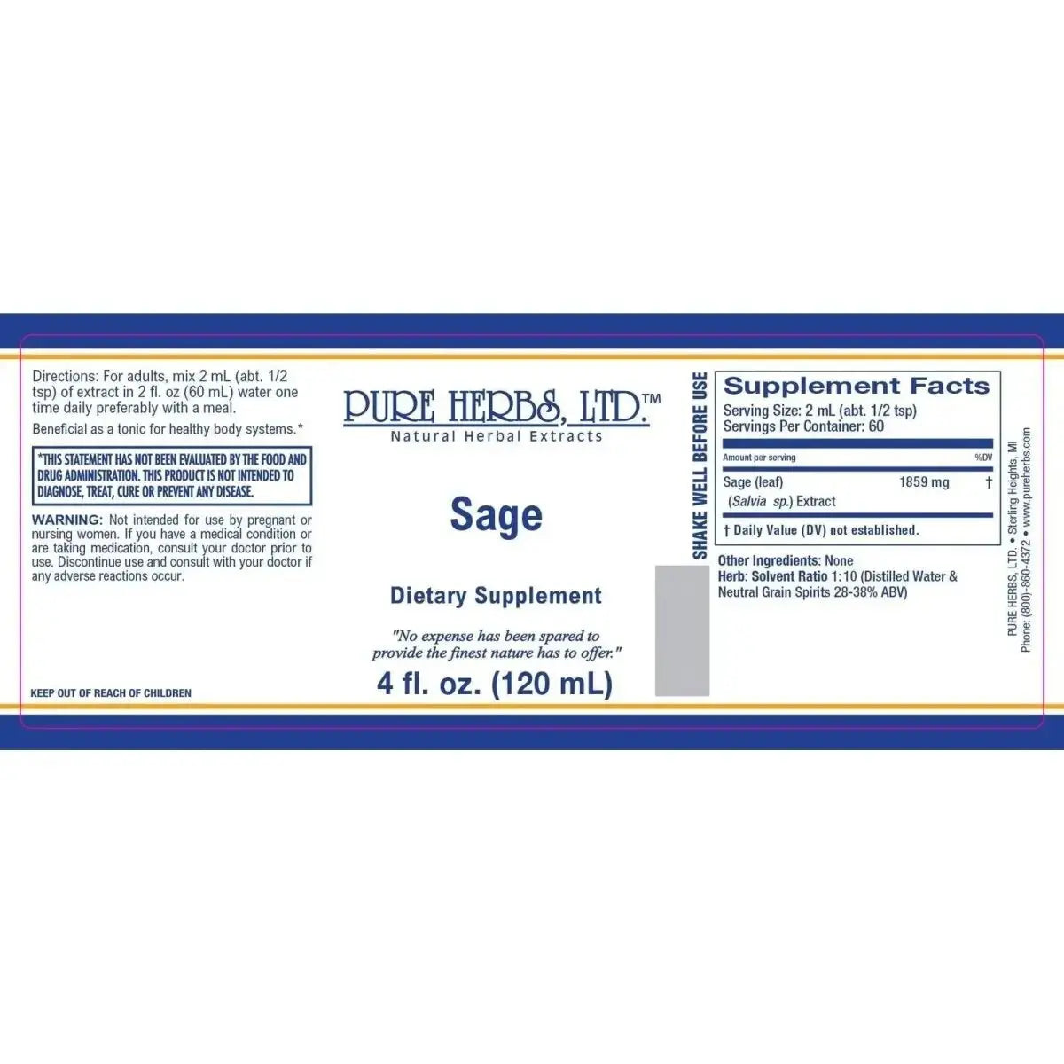 Sage (Salvia officinalis) - Futures ETC Tincture