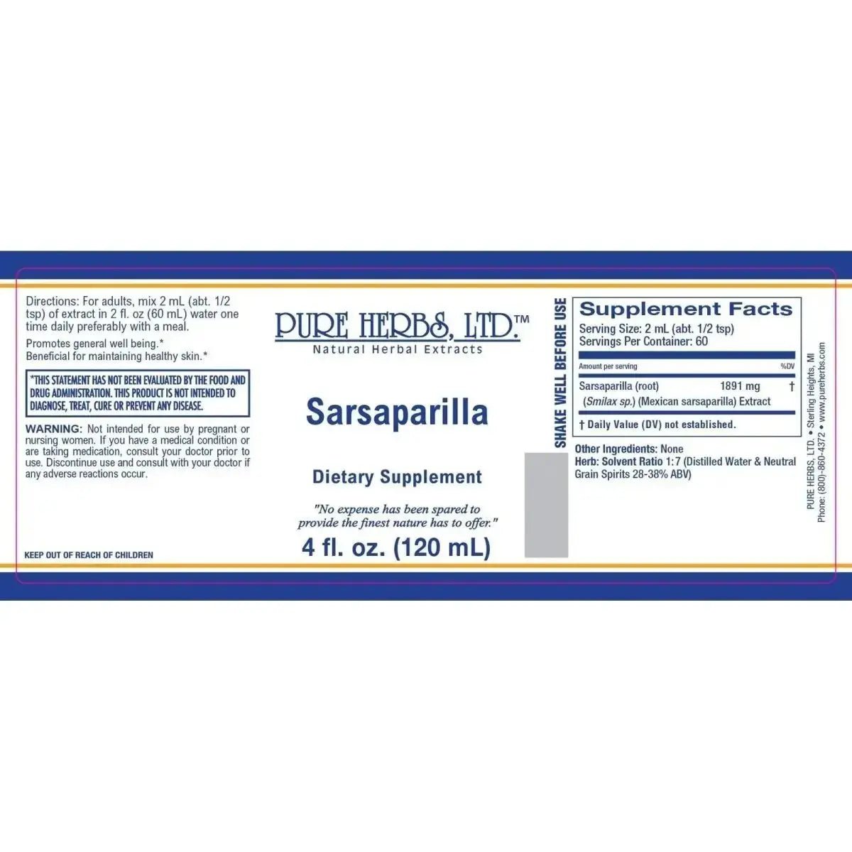 Sarsaparilla (Smilax) - Futures ETC Tincture