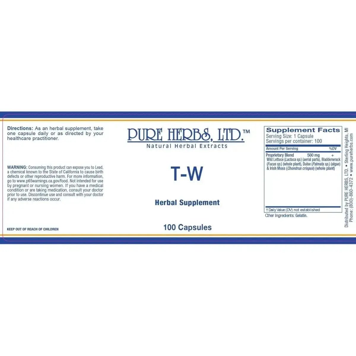 T - W for Thyroid, Digestive & Skin Health | Futures ETC - Futures ETC Tincture