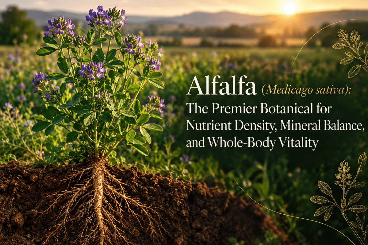 Alfalfa (Medicago sativa): The Premier Botanical for Nutrient Density, Mineral Balance, and Whole-Body Vitality - Futures ETC