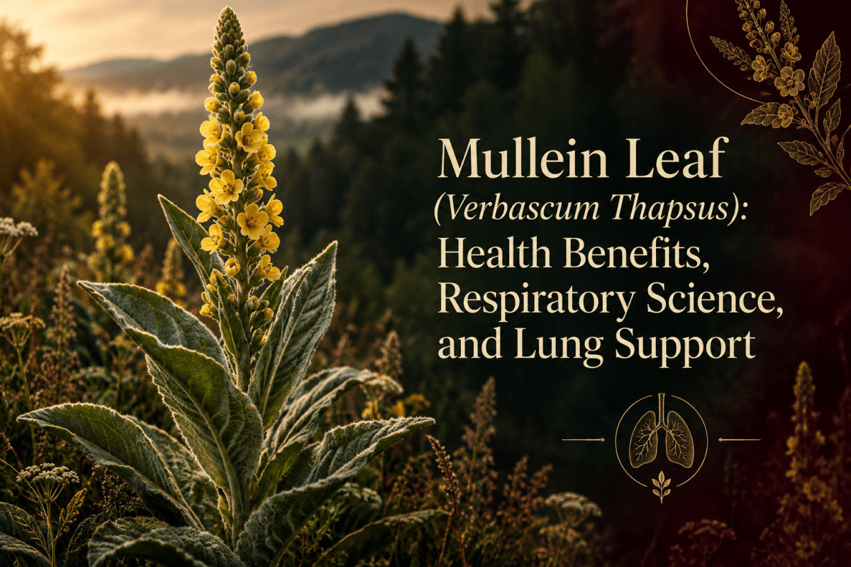 Mullein Leaf (Verbascum Thapsus): Health Benefits, Respiratory Science, and Lung Support - Futures ETC