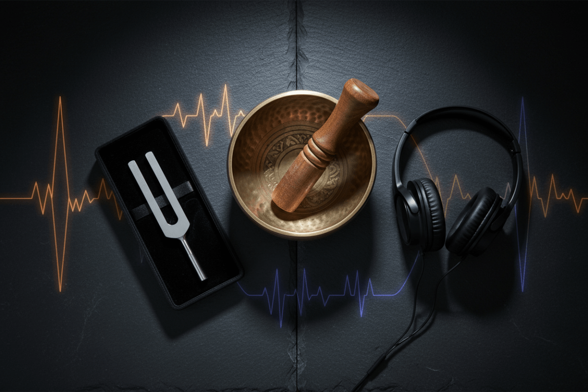 Sound Therapy Modalities Explained — Tuning Forks, Singing Bowls, Binaural Beats, PEMF & More - Futures ETC
