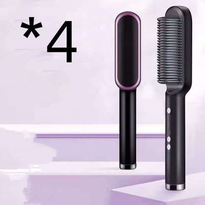 2-in-1 Hair Straightener & Hot Comb with Negative Ion Technology