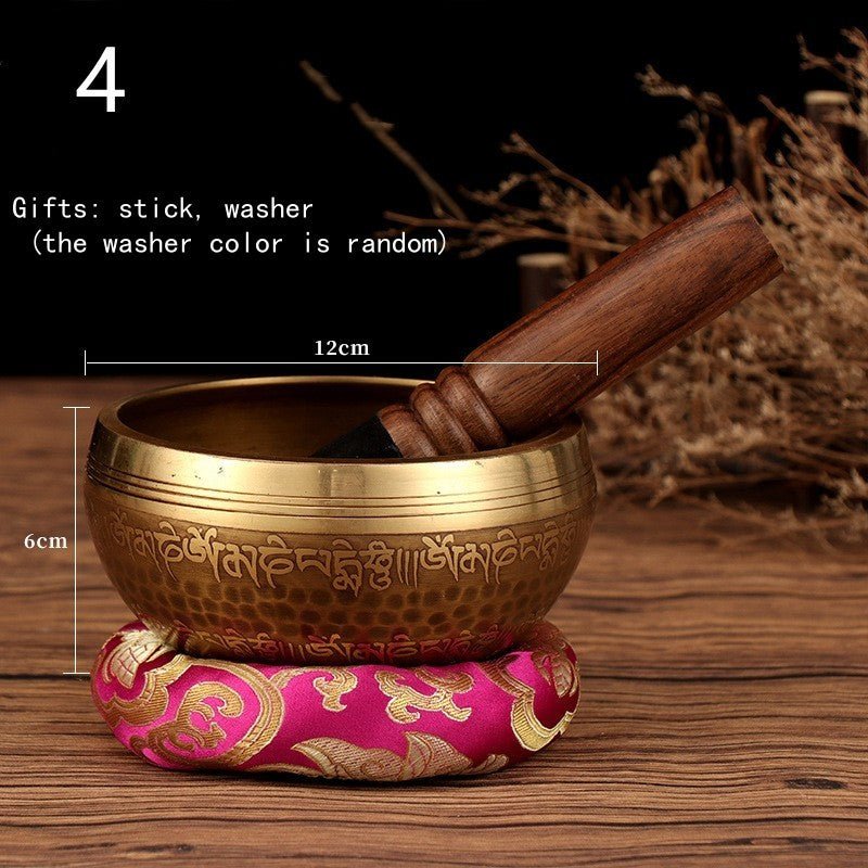 Tibetan Nepal Singing Bowls Set for Vibration Therapy