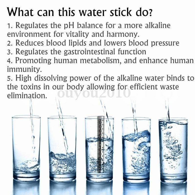 3 Pack - Alkaline Ionizer Hydrogen Water Stick w/ Protective Case (3 for the price of 1), water filter, Futures ETC