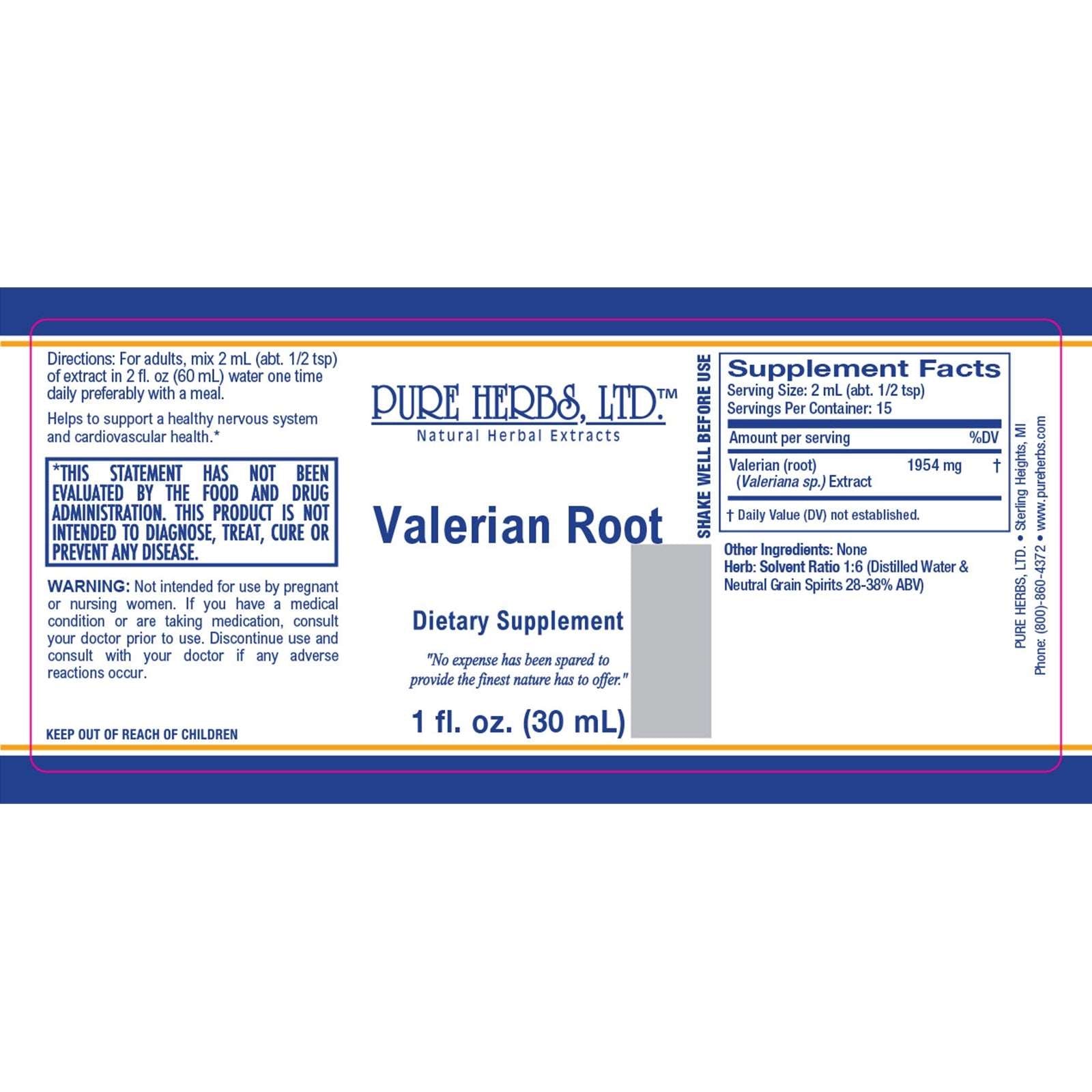 Valerian Root (Valeriana officinalis)