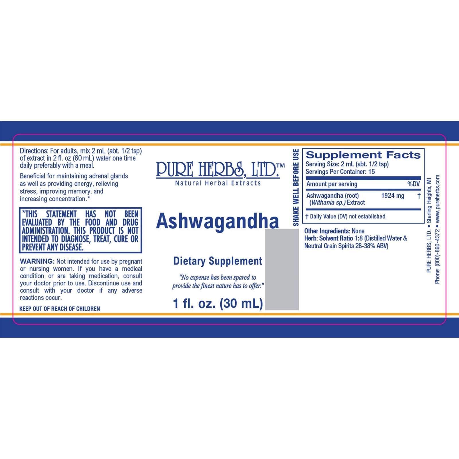 Ashwagandha (Withania somnifera)