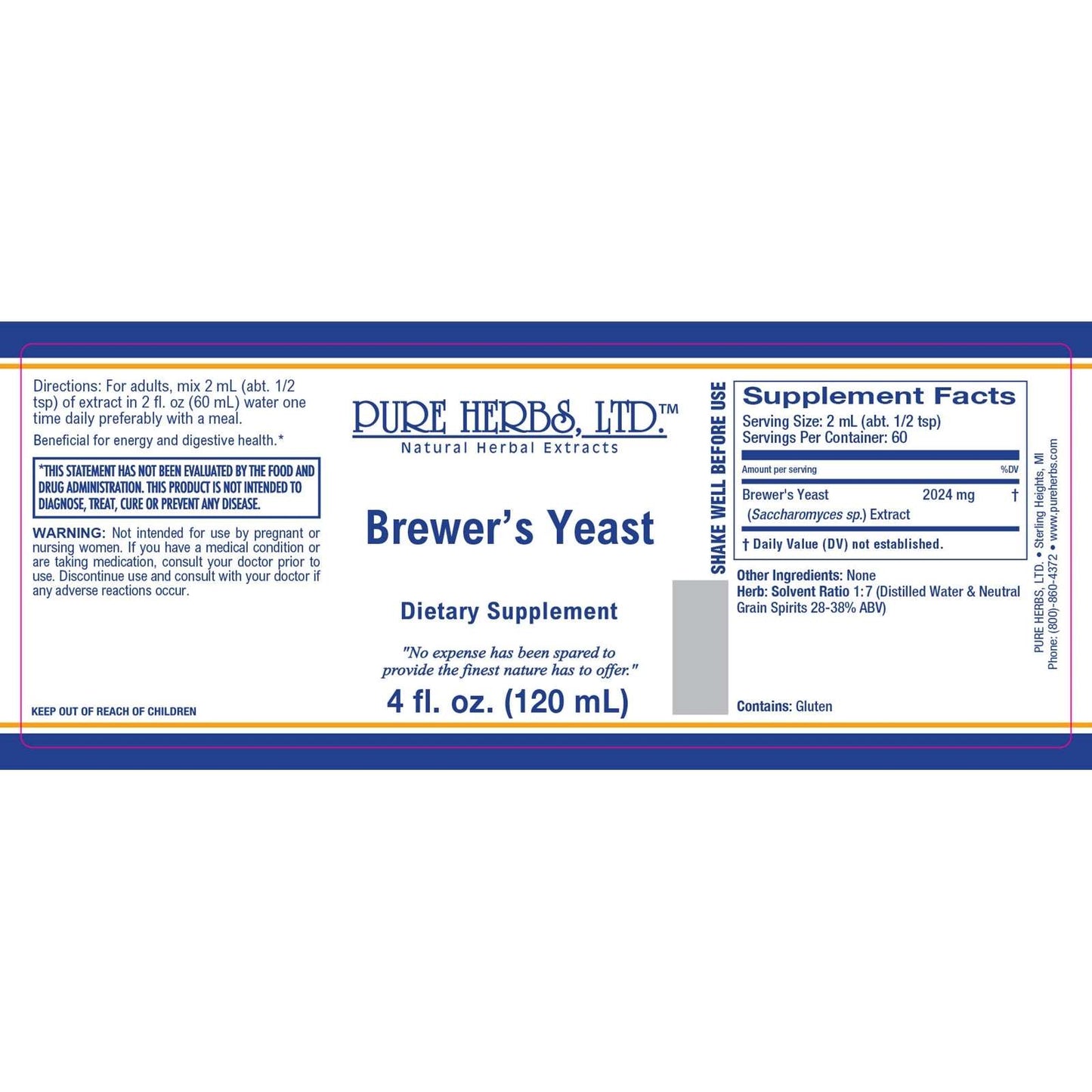 Brewer's Yeast (Saccharomyces cerevisiae)