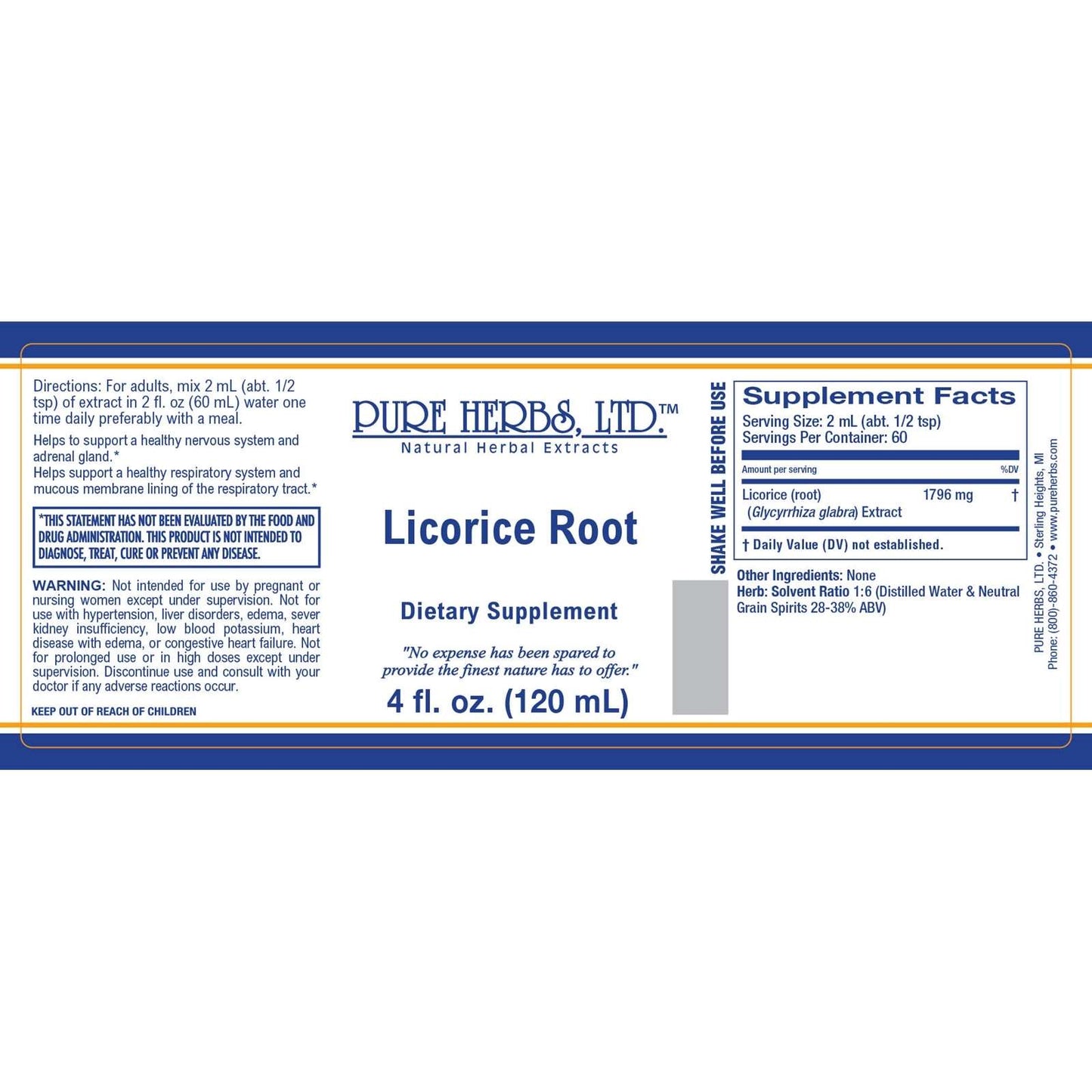 Licorice Root (Glycyrrhiza glabra)