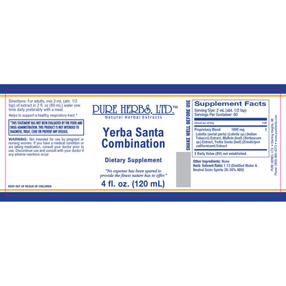 Yerba Santa Combination (Indian Tobacco, Mullein Leaf, Yerba Santa)