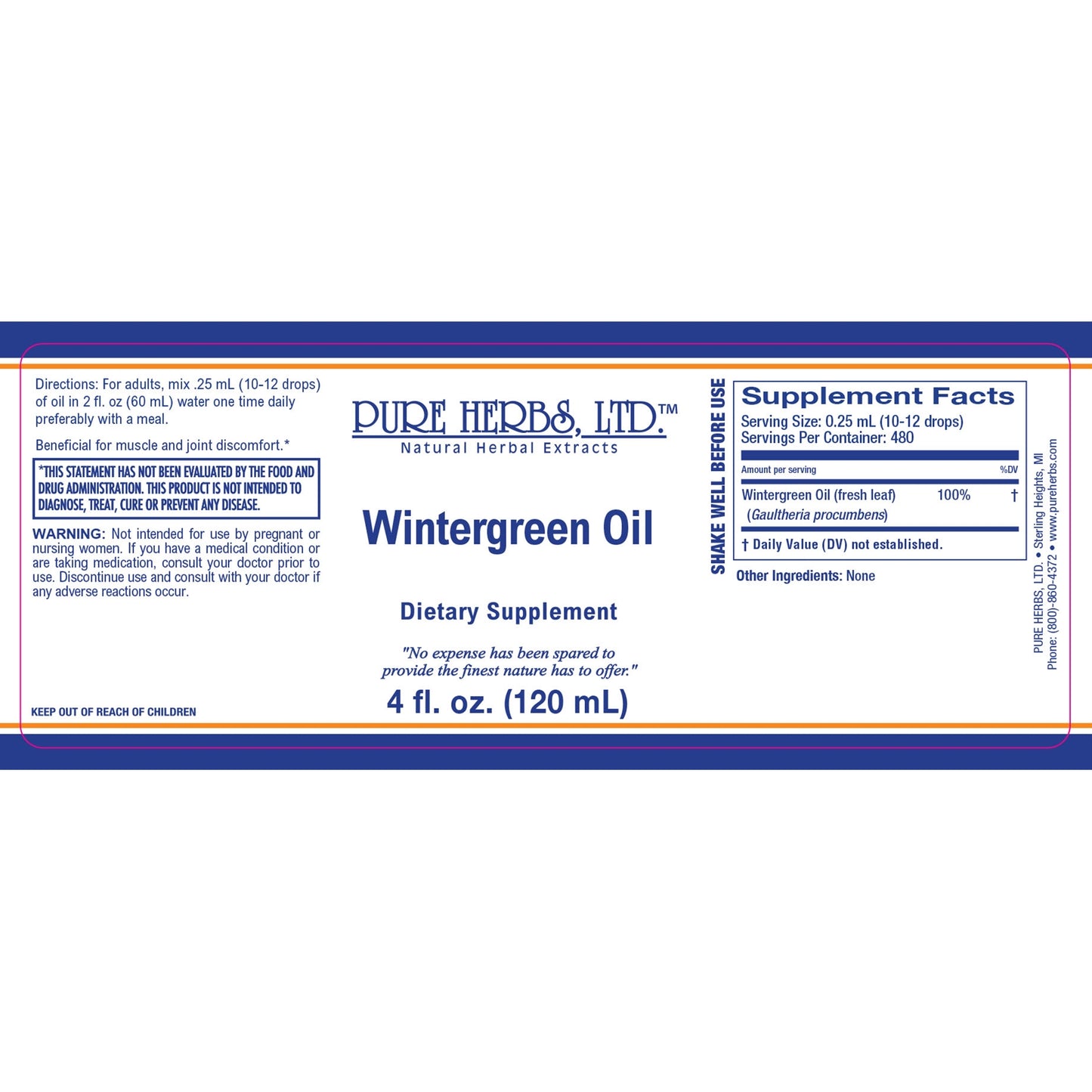 Wintergreen Oil (Gaultheria procumbens)