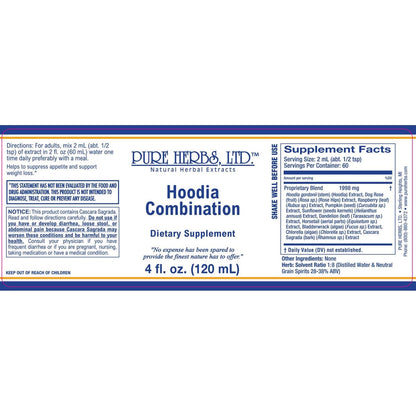 Hoodia Combination (Bladderwrack, Cascara Sagrada, Chlorella, Dandelion Leaf, Hoodia, Horsetail, Pumpkin Seed, Red Raspberry Leaf, Sunflower Seeds, Wild Rose Hips)