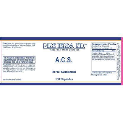 A.C.S. (All Cells Salts) Reformulated (Bladderwrack, Cassava, Irish Moss, Kelp)