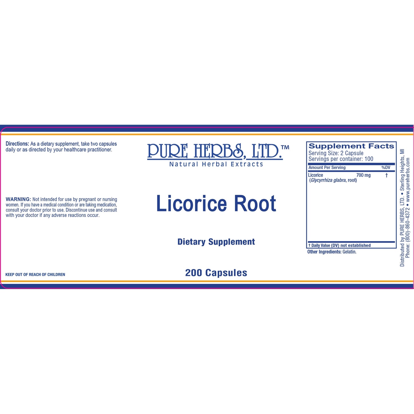 Licorice Root (Glycyrrhiza glabra)