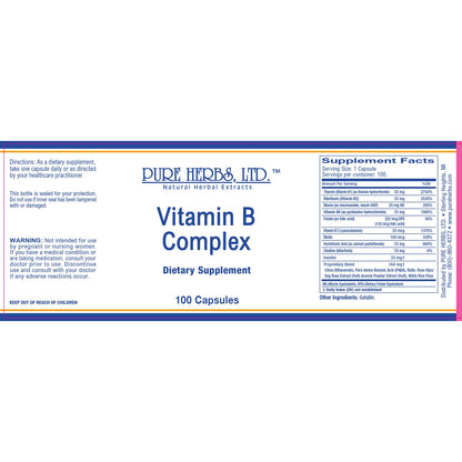 Vitamin B-Complex (Capsules 100ct)