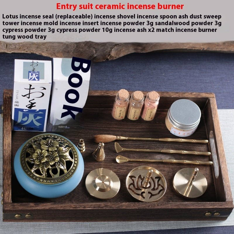 Kit d'encensoir en cuivre – Kit d'outils d'aromathérapie et de méditation