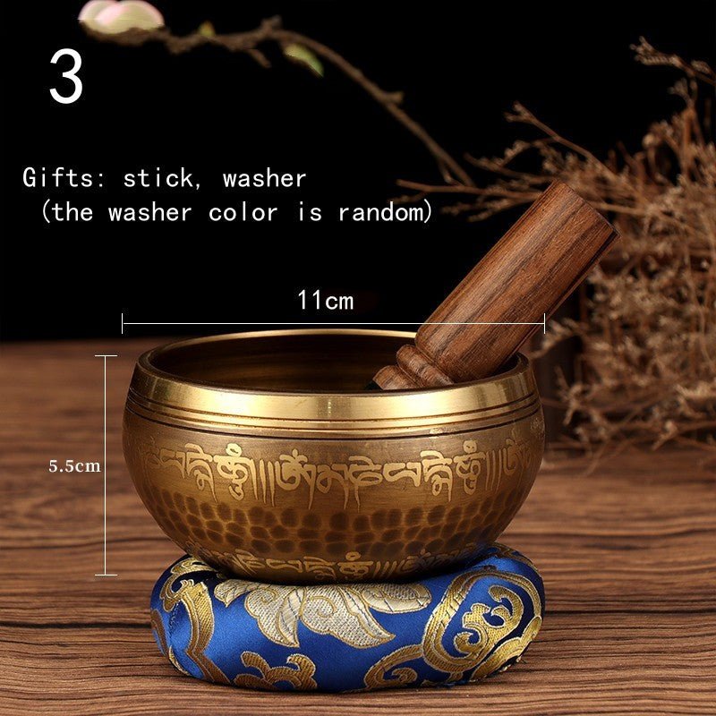 Tibetan Nepal Singing Bowls Set for Vibration Therapy