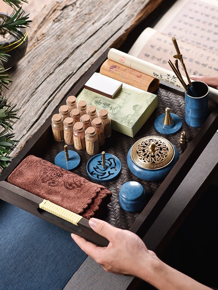 Kit d'encensoir en cuivre – Kit d'outils d'aromathérapie et de méditation