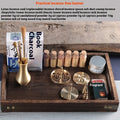Juego de quemador de incienso de cobre – Kit de herramientas para aromaterapia y meditación