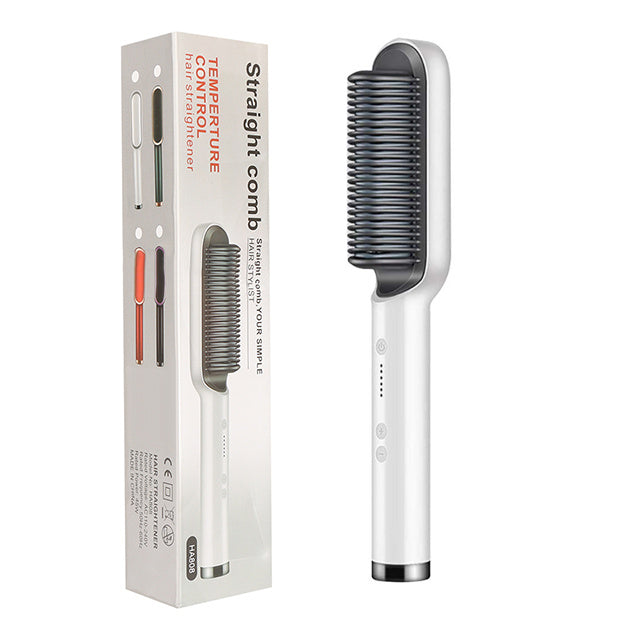 2-in-1 Hair Straightener & Hot Comb with Negative Ion Technology