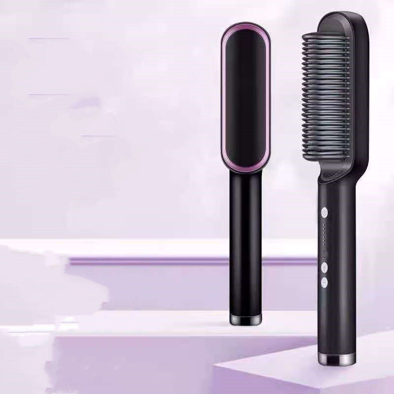 2-in-1 Hair Straightener & Hot Comb with Negative Ion Technology