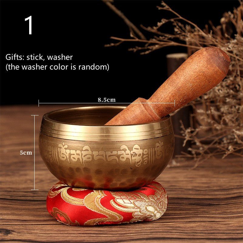 Tibetan Nepal Singing Bowls Set for Vibration Therapy