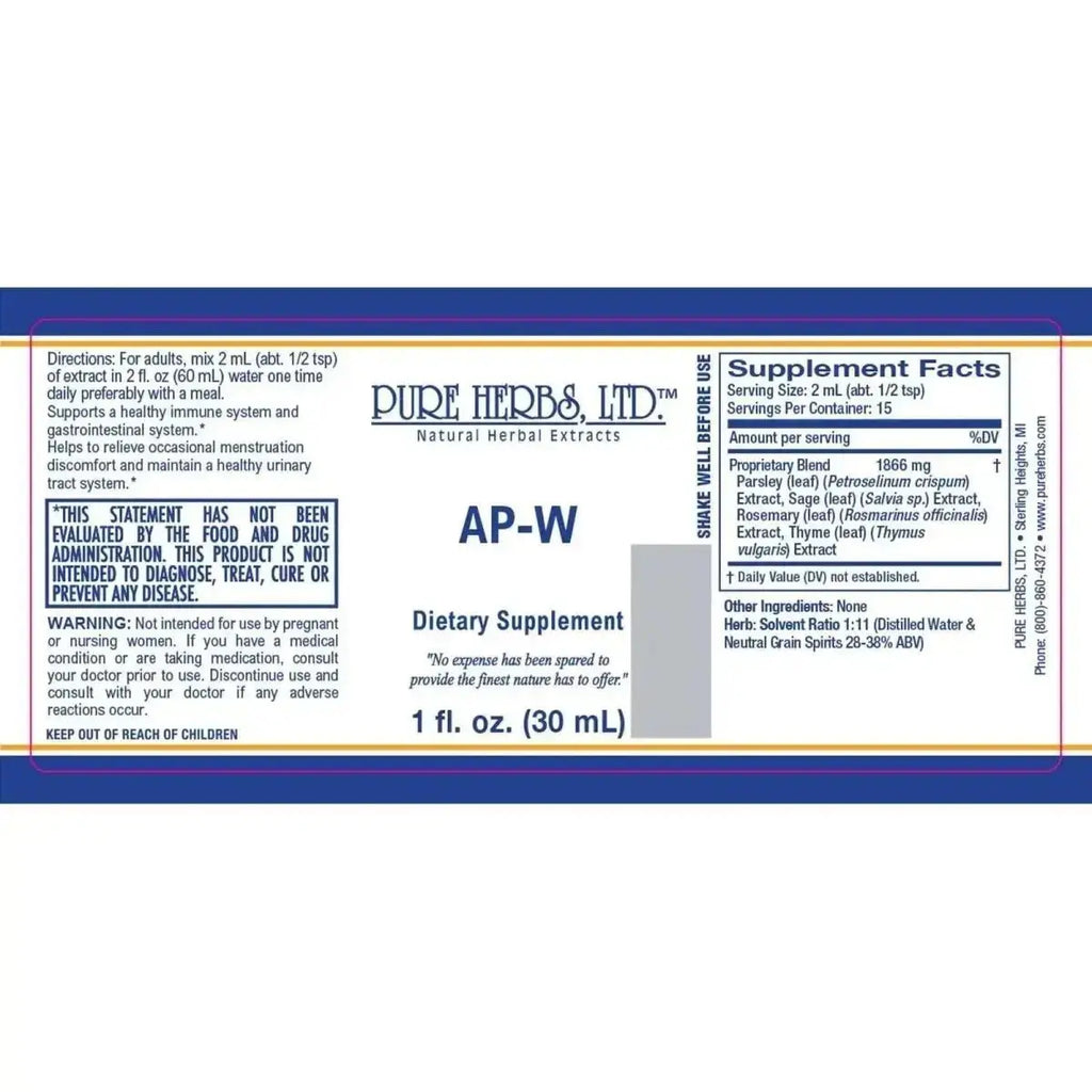 AP - W (Parsley, Rosemary, Sage, Thyme) - Futures ETC Tincture