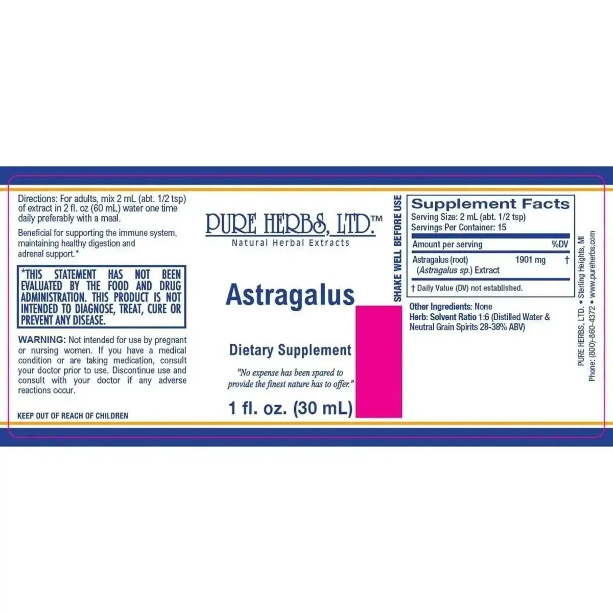 Astragalus Huáng Qi (Astragalus membranaceus) - Futures ETC Tincture