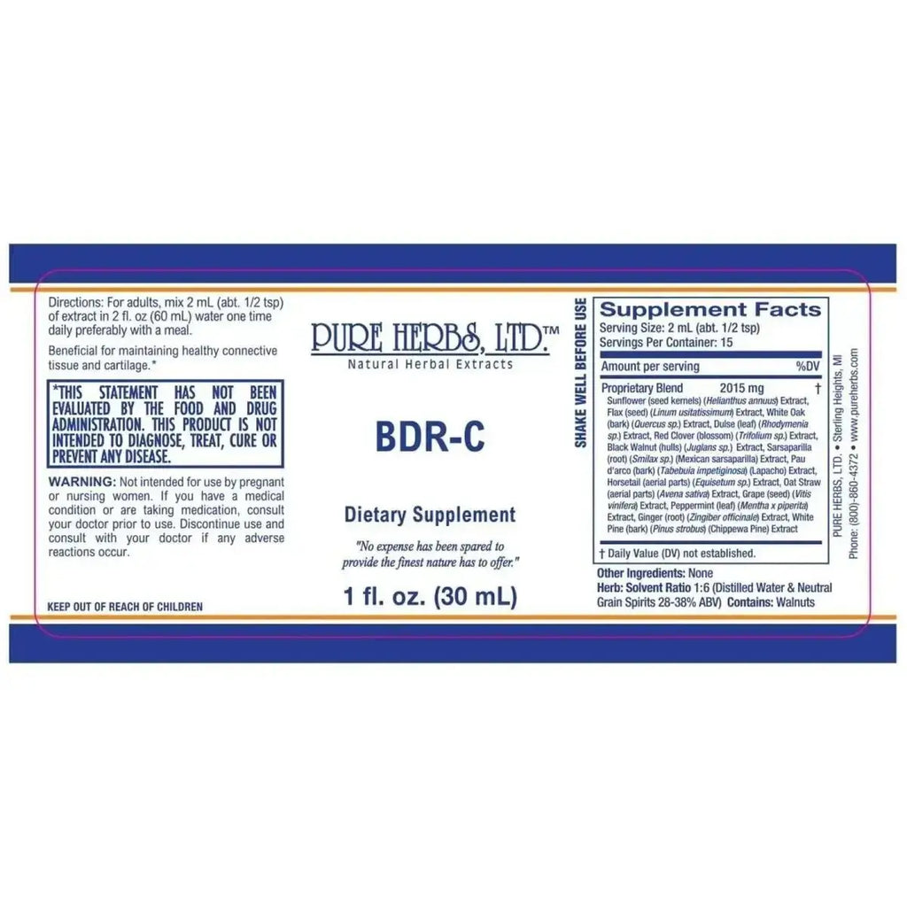 BDR - C Herbal Blend for Detox, Digestive & Immune Support - Futures ETC Tincture