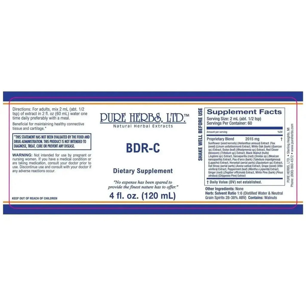 BDR - C Herbal Blend for Detox, Digestive & Immune Support - Futures ETC Tincture