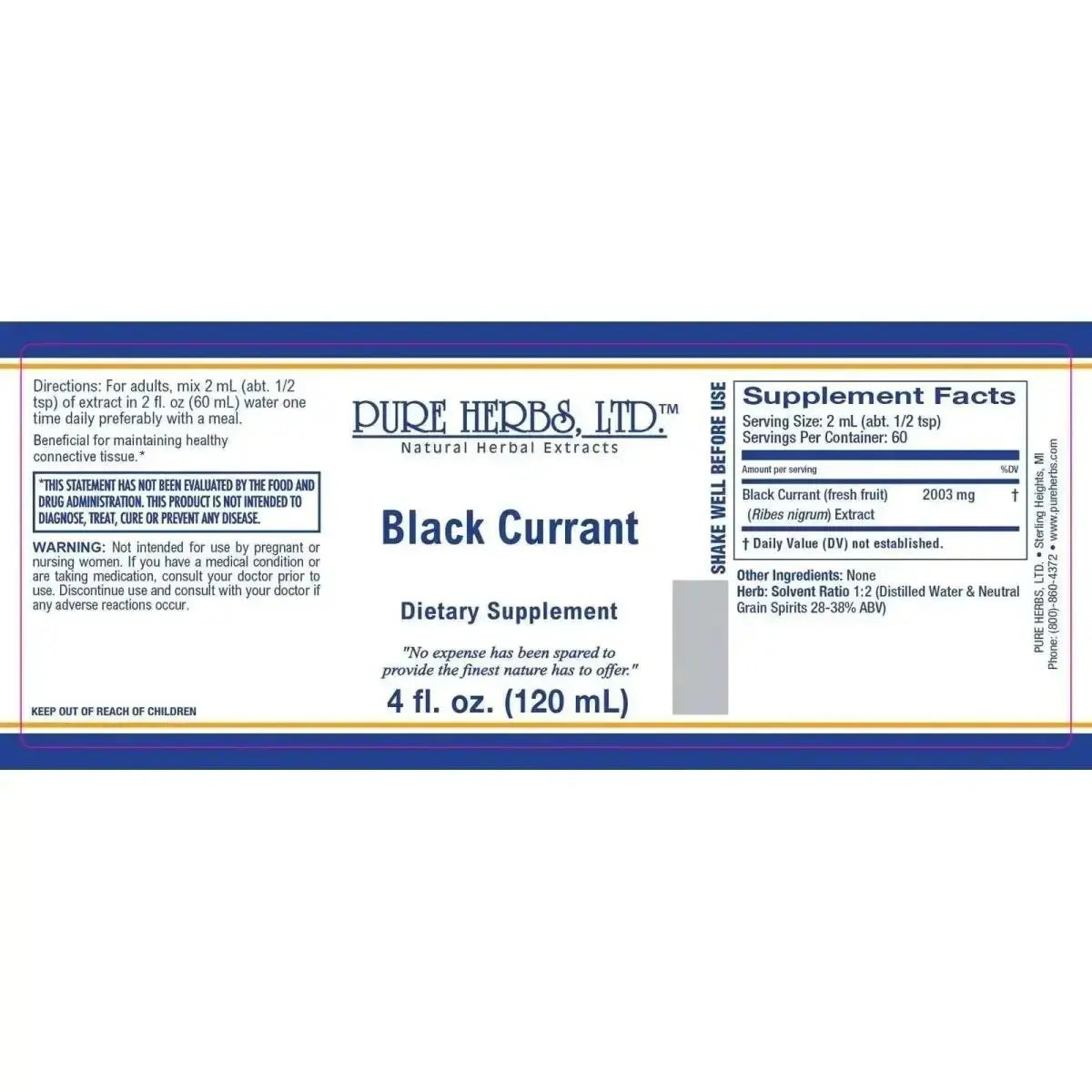 Black Currant (Ribes nigrum) - Futures ETC Tincture