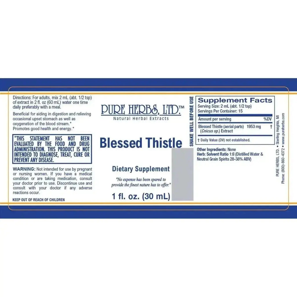 Blessed Thistle (Cnicus benedictus) - Futures ETC Tincture