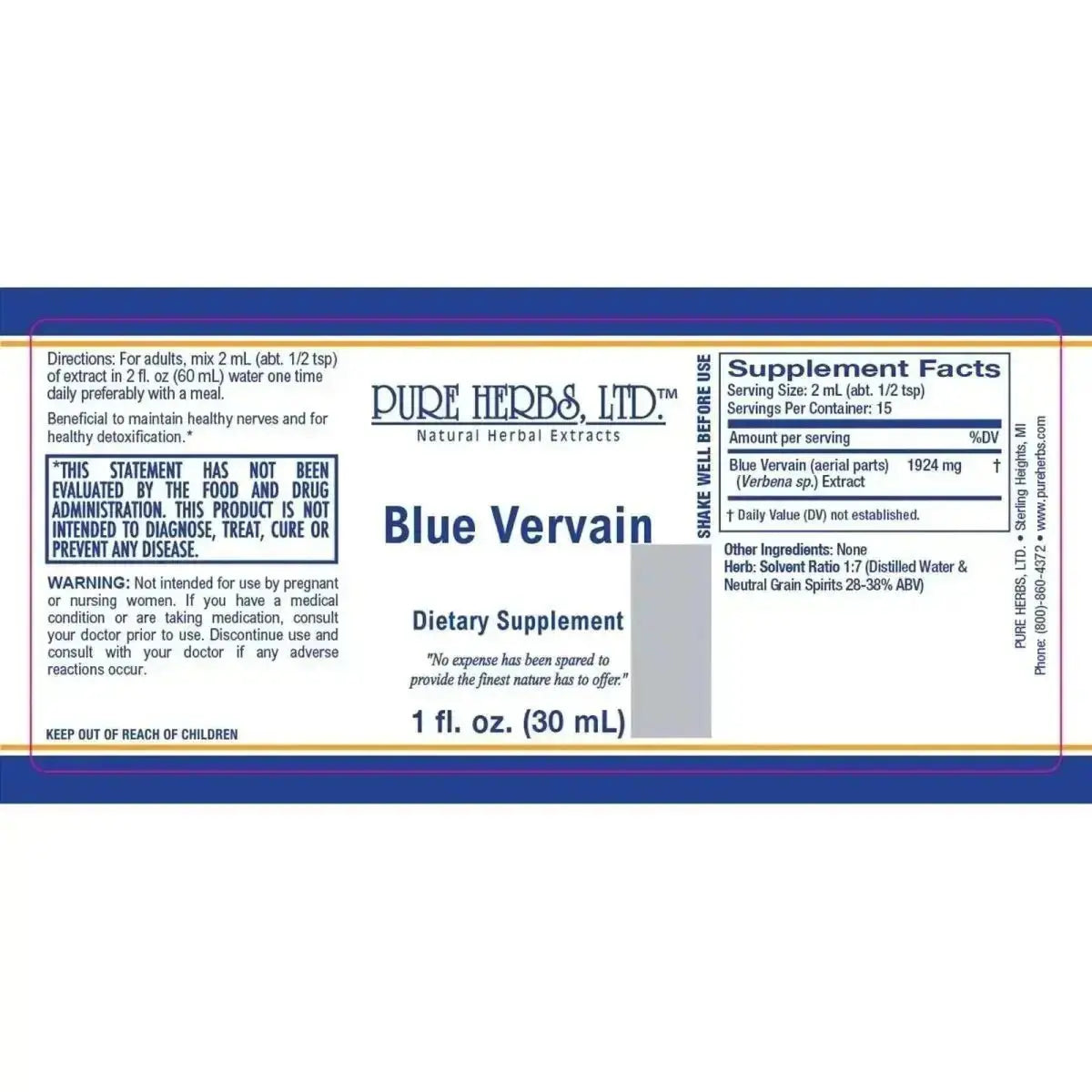 Blue Vervain (Verbena hastata) - Futures ETC Tincture
