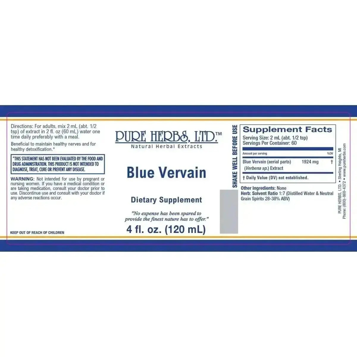Blue Vervain (Verbena hastata) - Futures ETC Tincture