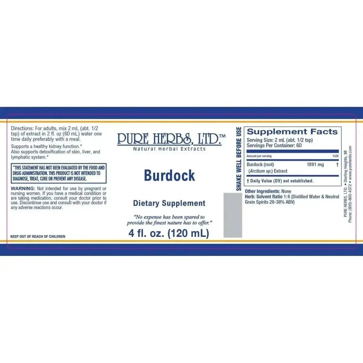 Burdock (genus Arctium) - Futures ETC Tincture