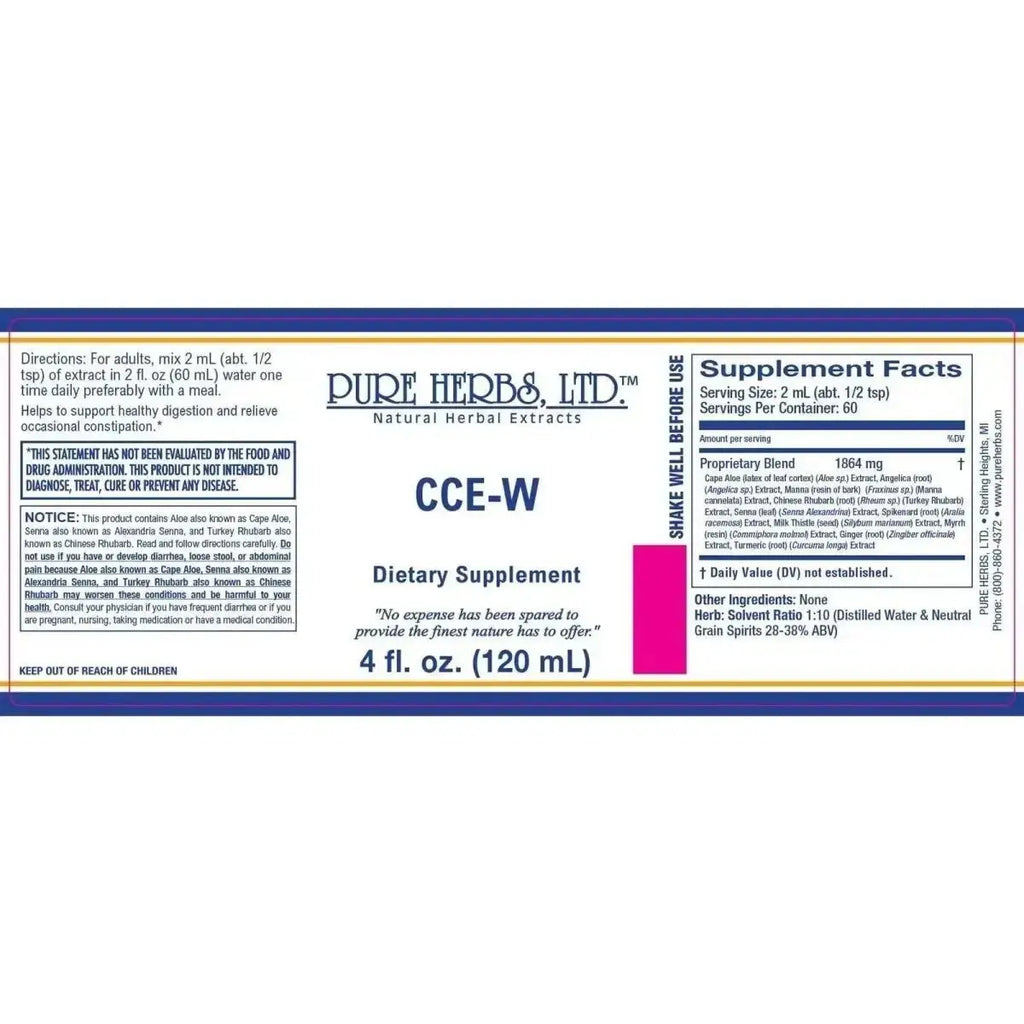 CCE - W Herbal Blend for Digestive Health, Detox & Liver Support - Futures ETC Tincture
