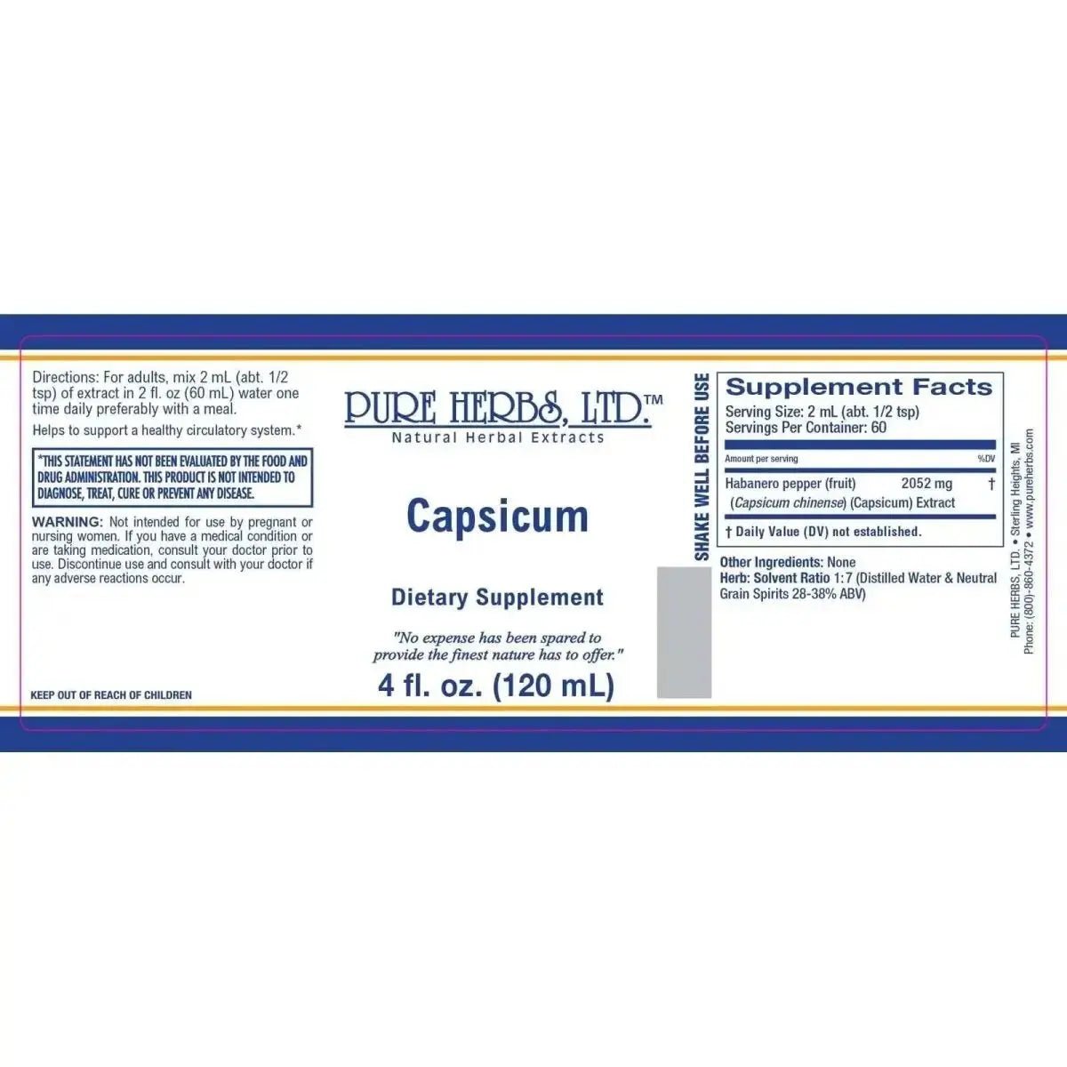 Capsicum (Red Habanero Pepper) - Futures ETC Tincture