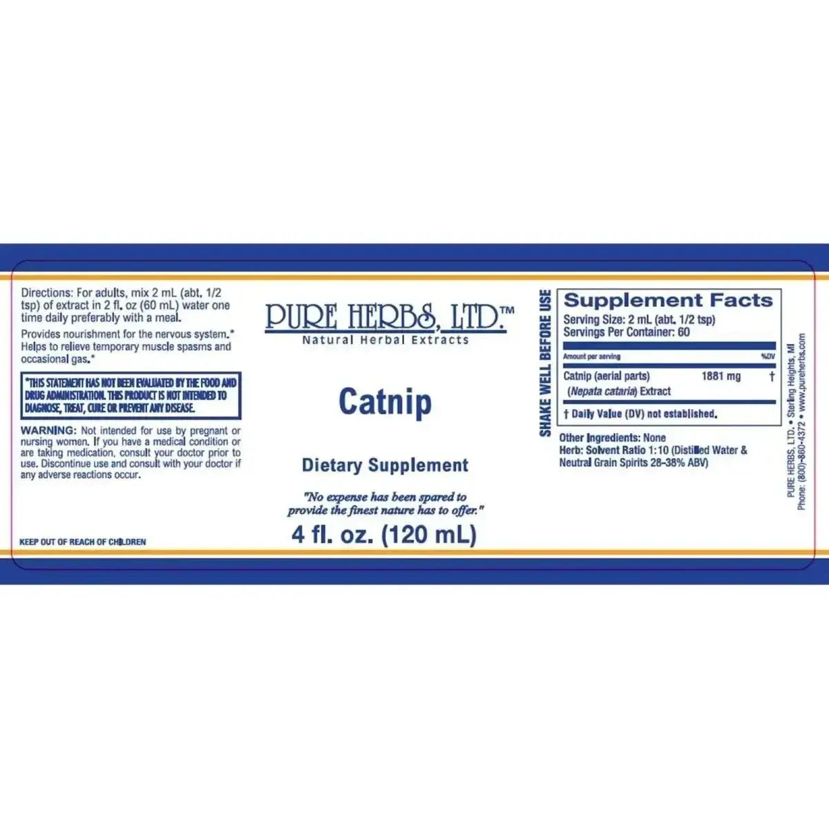 Catnip (Nepata cataria) - Futures ETC Tincture