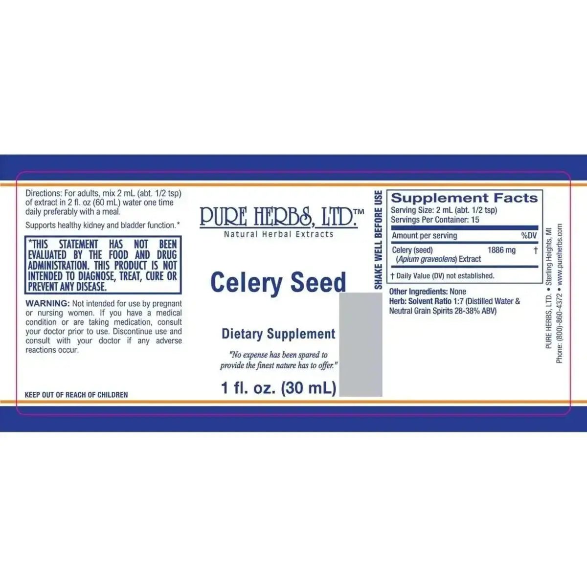 Celery Seed (Apium graveolens) - Futures ETC Tincture