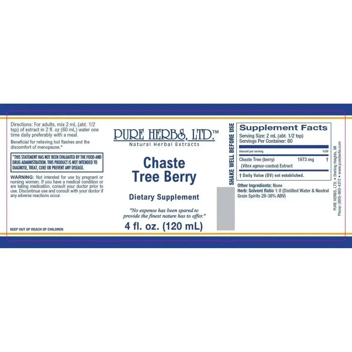 Chaste Tree Berry (Vitex agnus - castus) - Futures ETC Tincture