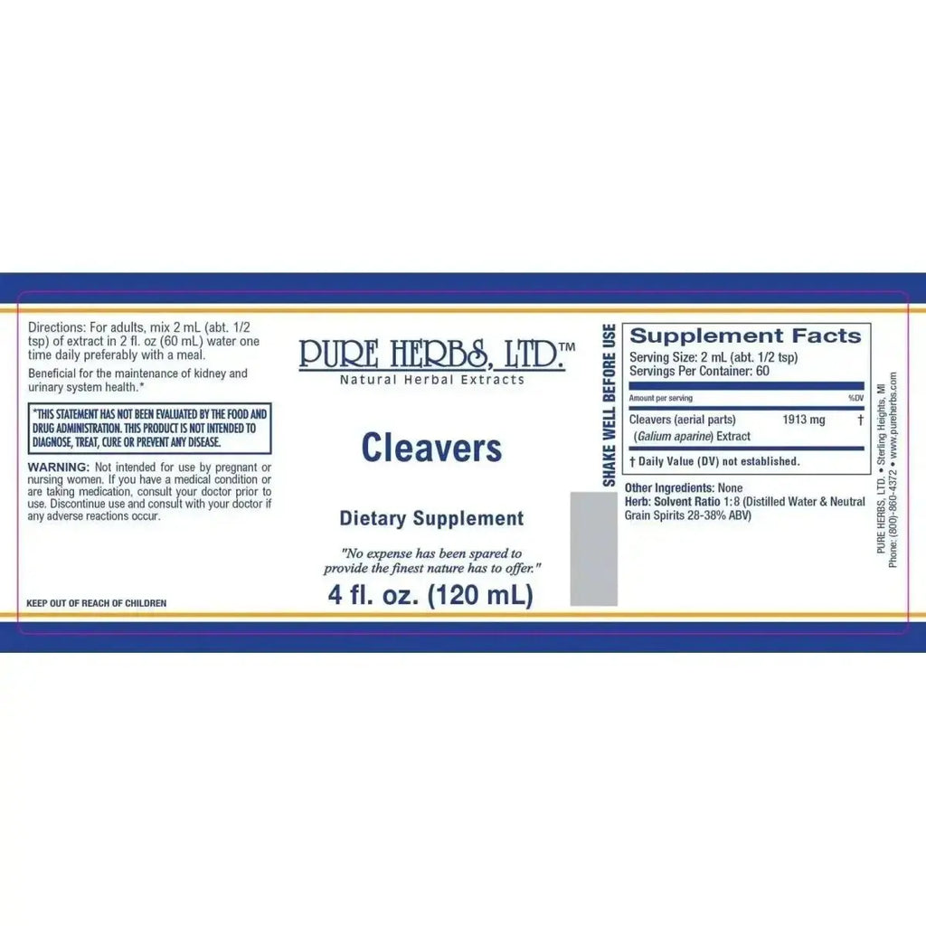 Cleavers (Galium aparine) for Lymphatic, Kidney & Skin Health - Futures ETC Tincture