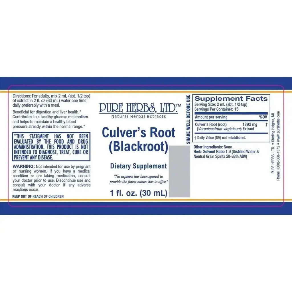 Culver's Root [Blackroot] (Veronicastrum virginicum) - Futures ETC Tincture