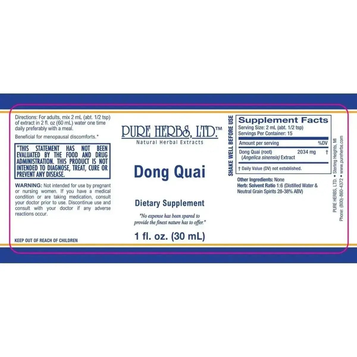 Dong Quai (Angelica sinensis) - Futures ETC Tincture